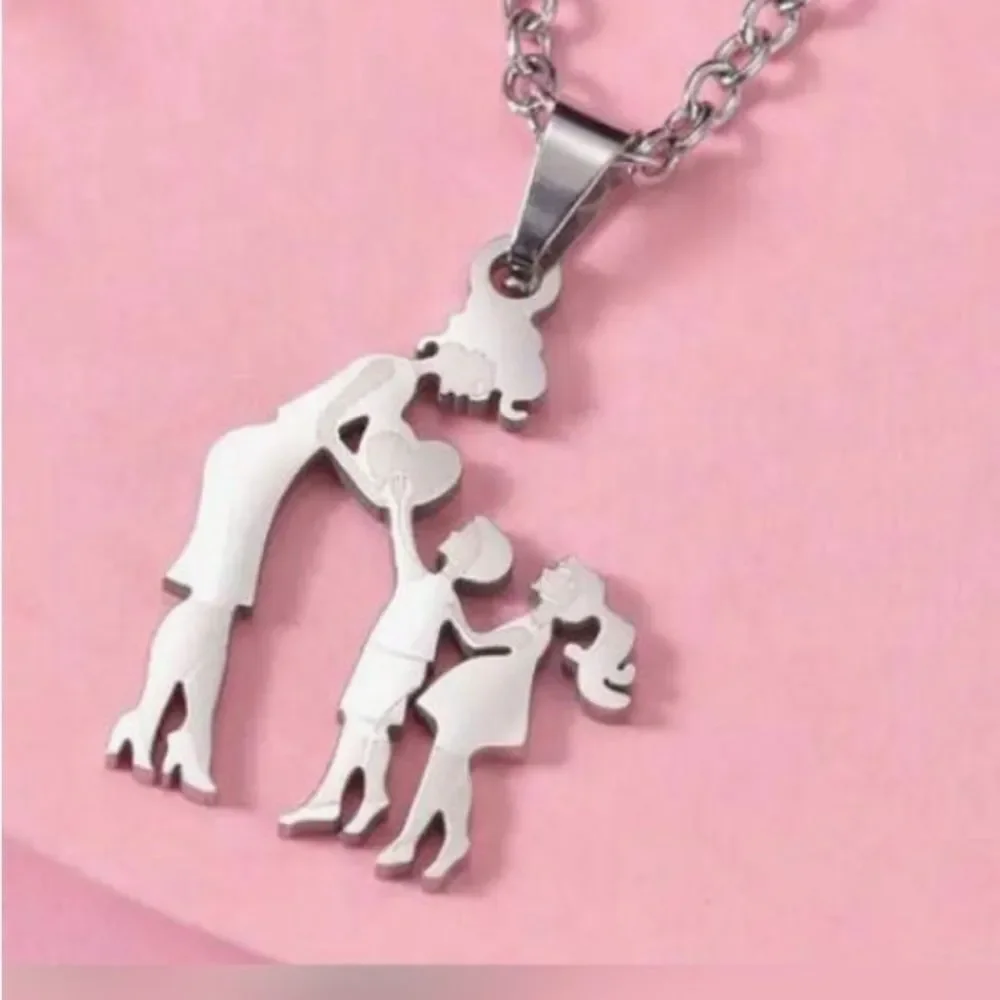 3for$20 Mother Son Daughter Pendant Necklace Women's adjustable Necklace